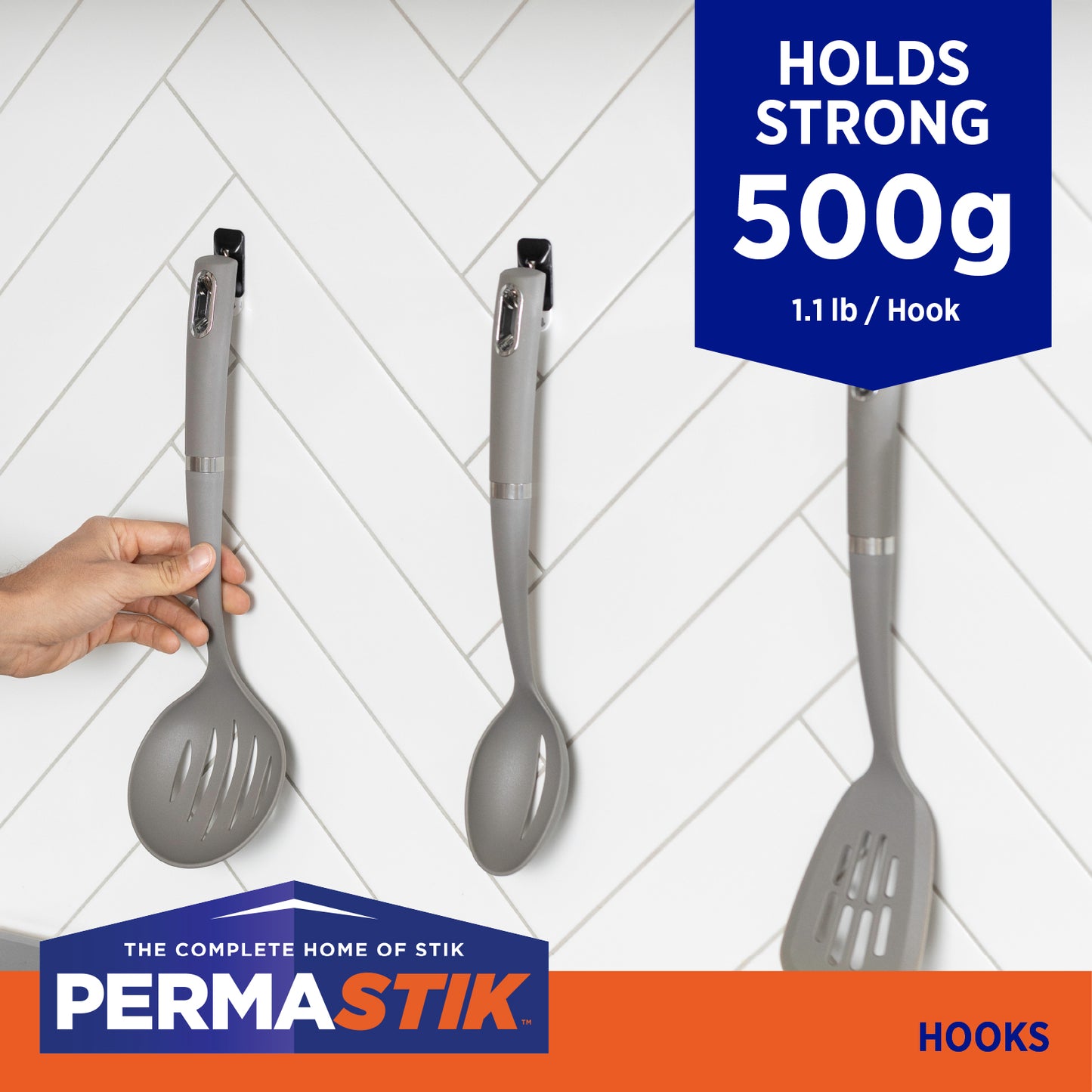 Small Black Kitchen Hooks - 9 Pack