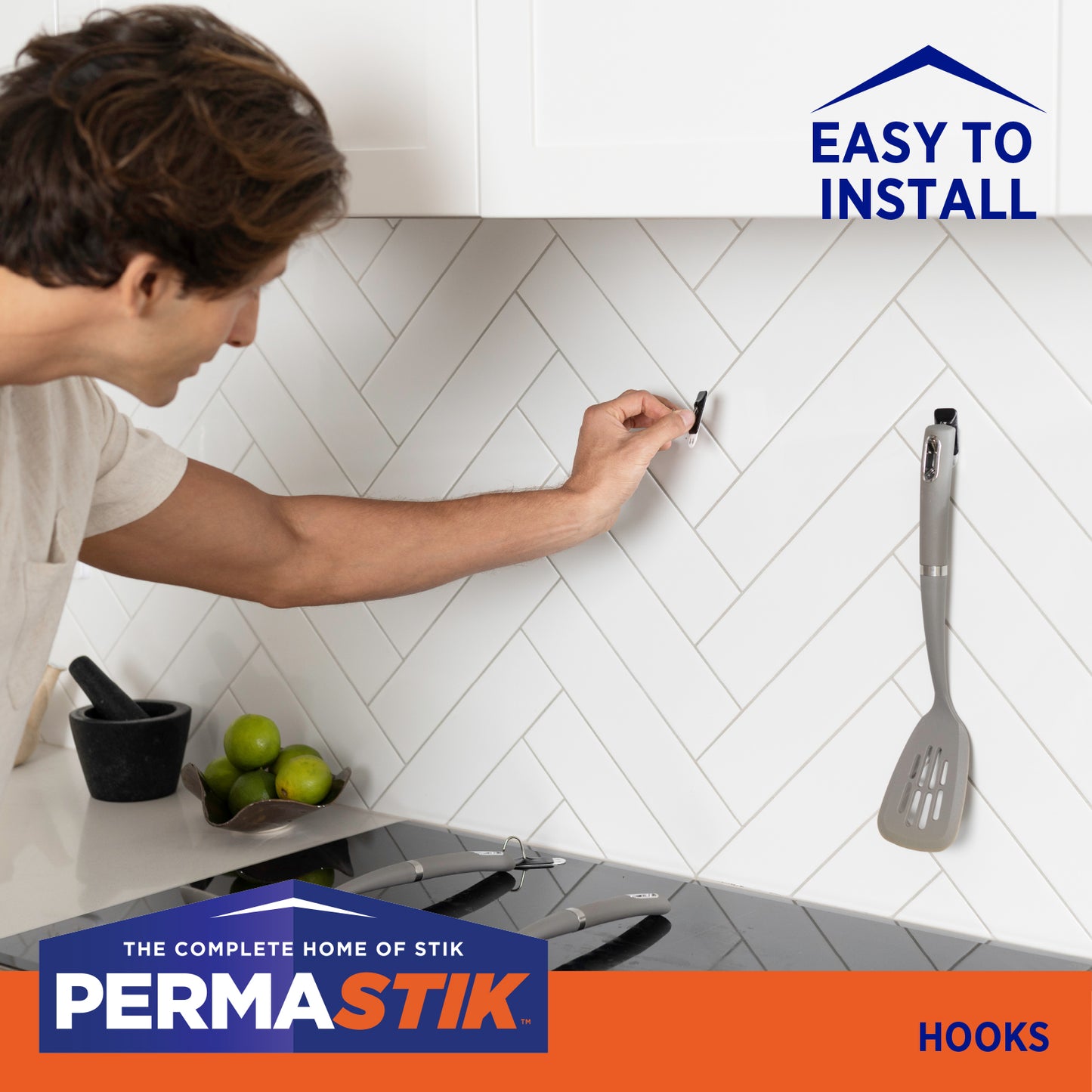 Small Black Kitchen Hooks - 9 Pack