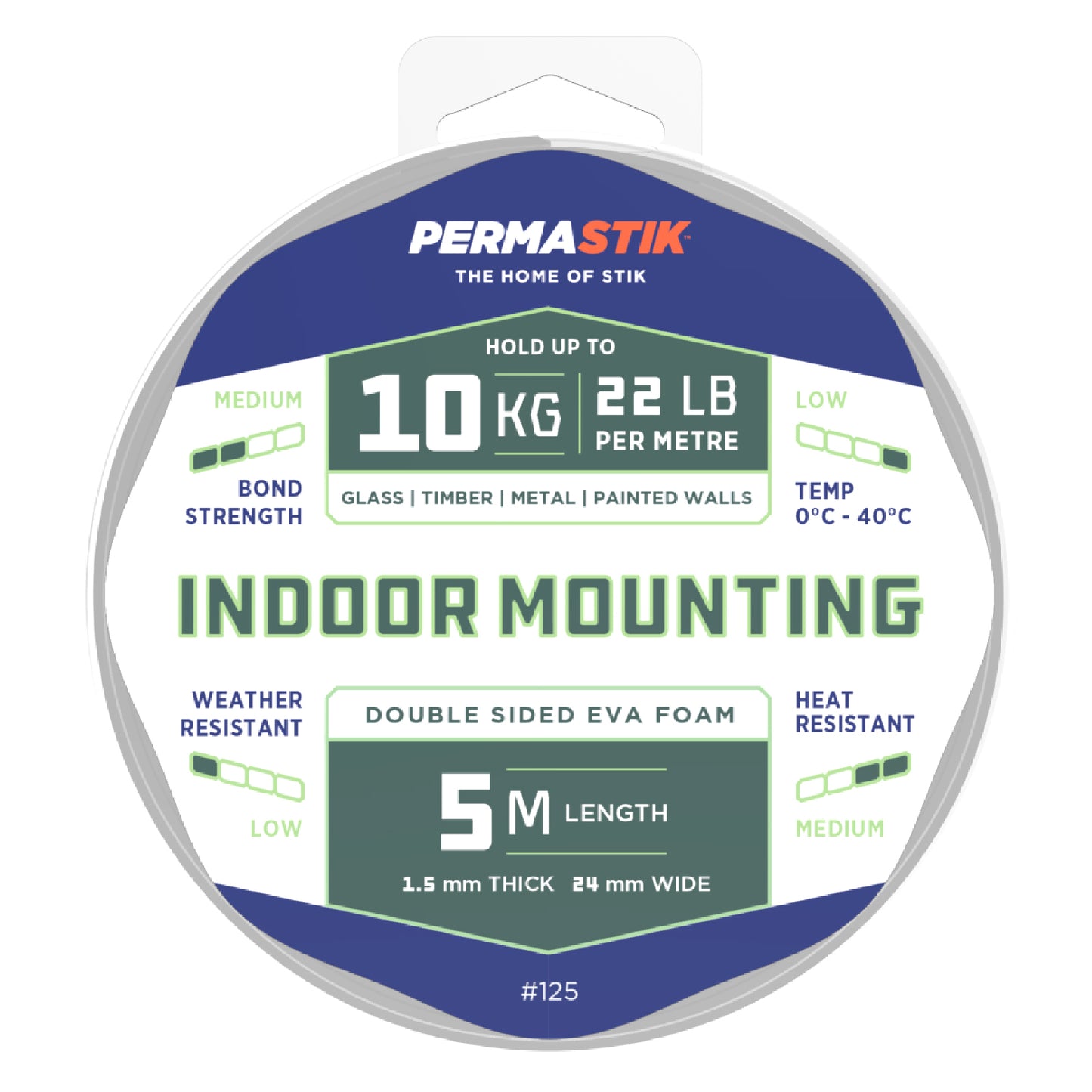 Indoor Mounting Tape - 16.4' x 0.94" Roll