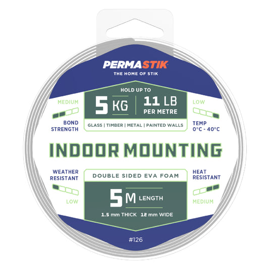 Indoor Mounting Tape - 16.4' x 0.47" Roll