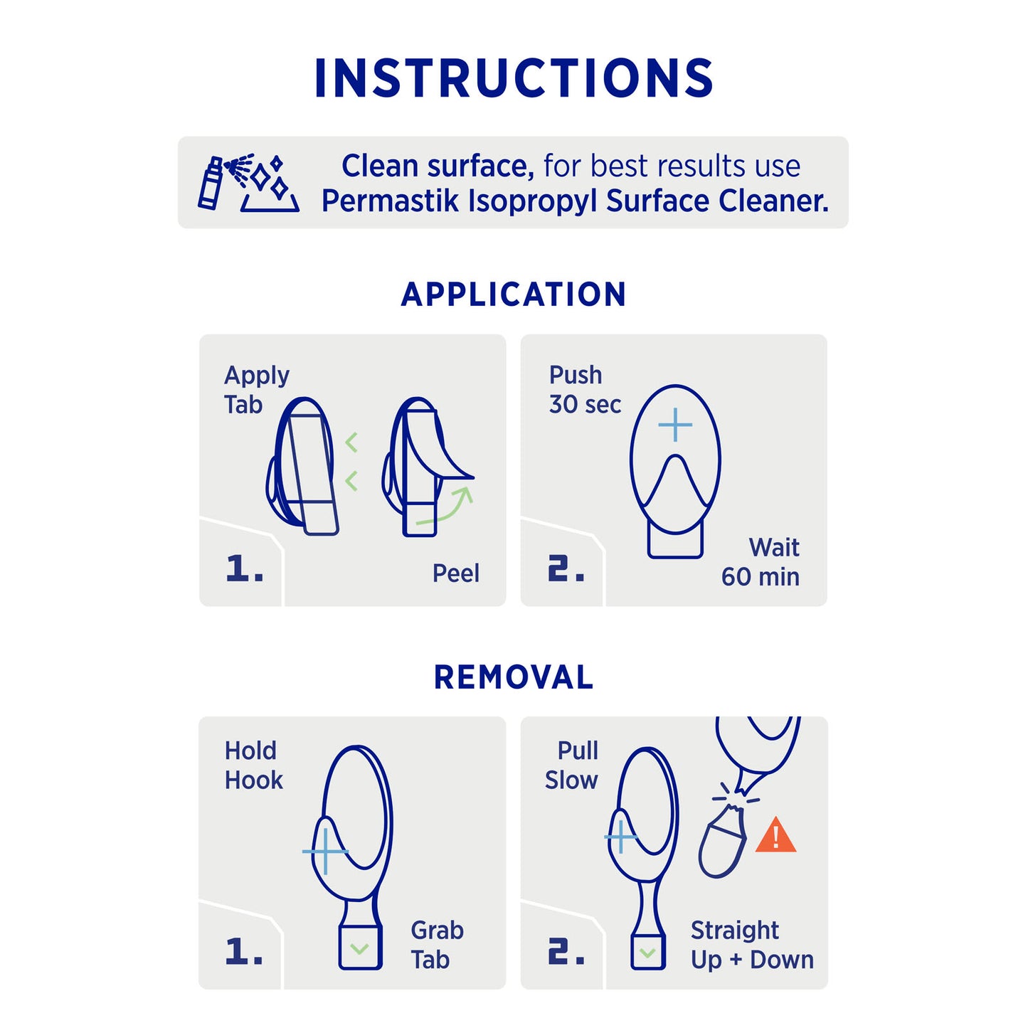 Small White Vogue Hooks - 10 Pack