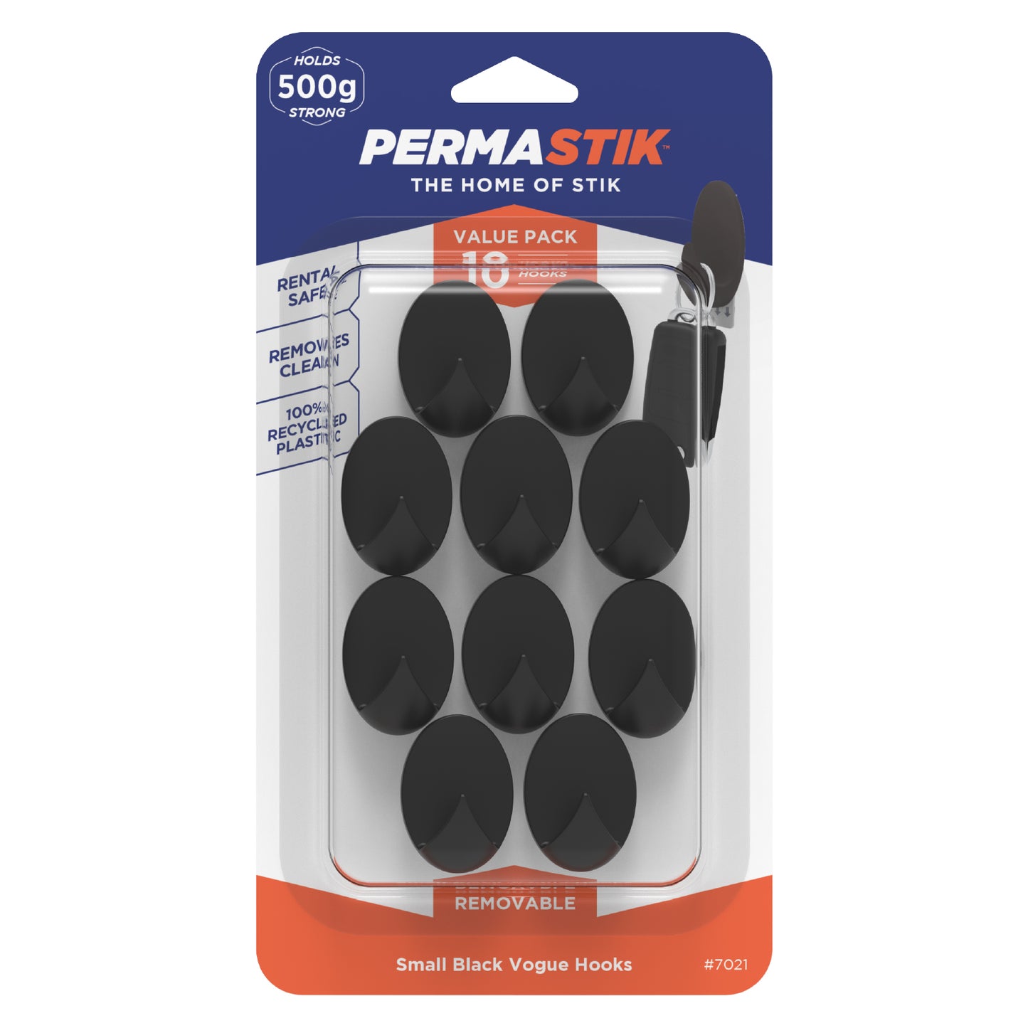 Small Black Vogue Hooks - 10 Pack