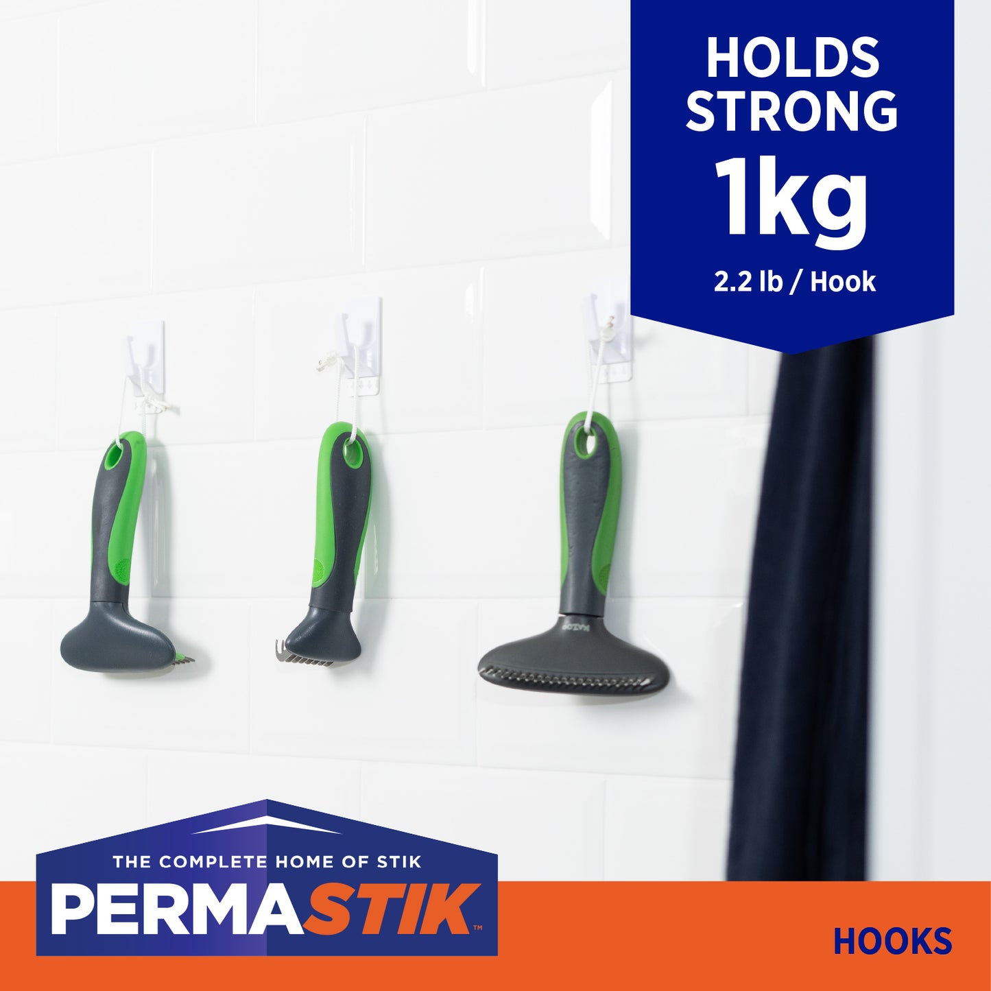 Medium Utility Hooks - 6 Pack