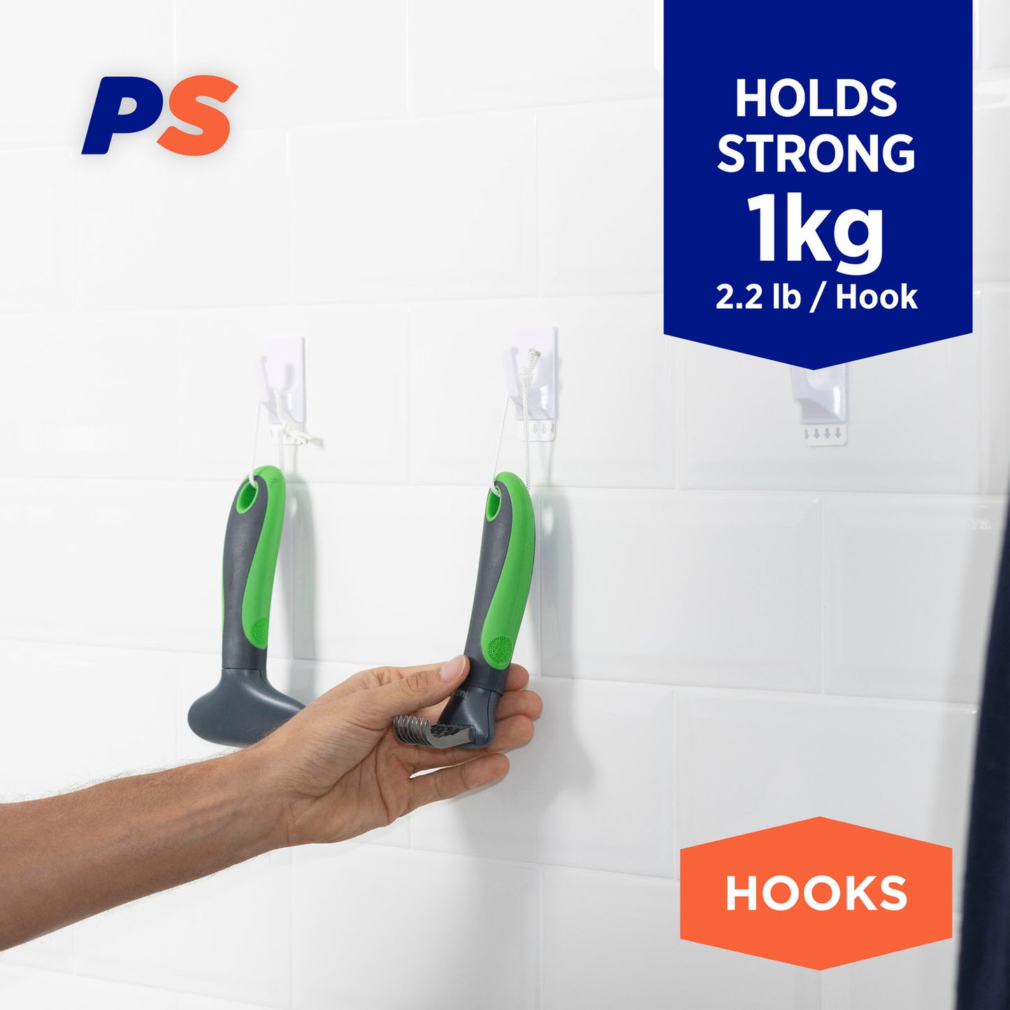 Medium Utility Hooks - 6 Pack