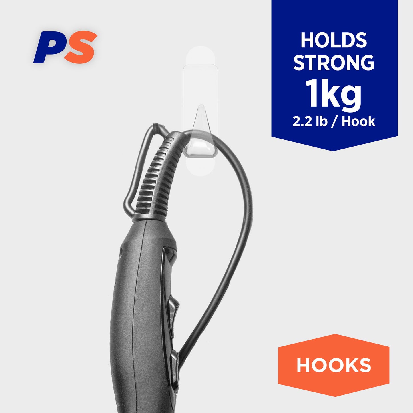 Large Clear Urban Hooks - 4 Pack