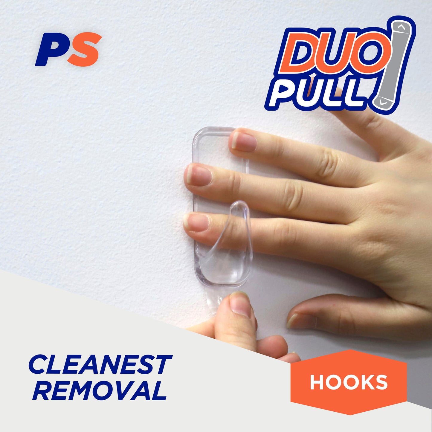 Large Clear Urban Hooks - 4 Pack