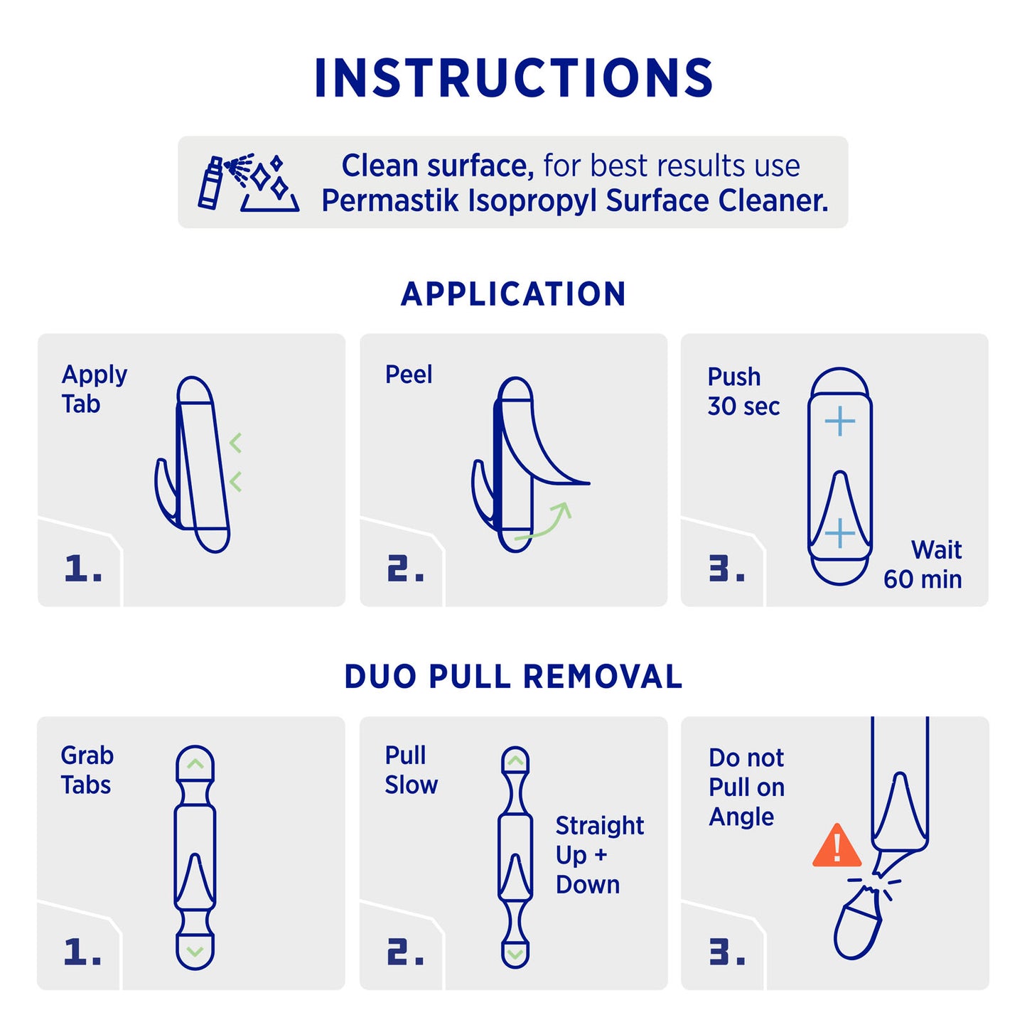 Large Clear Urban Hooks - 4 Pack