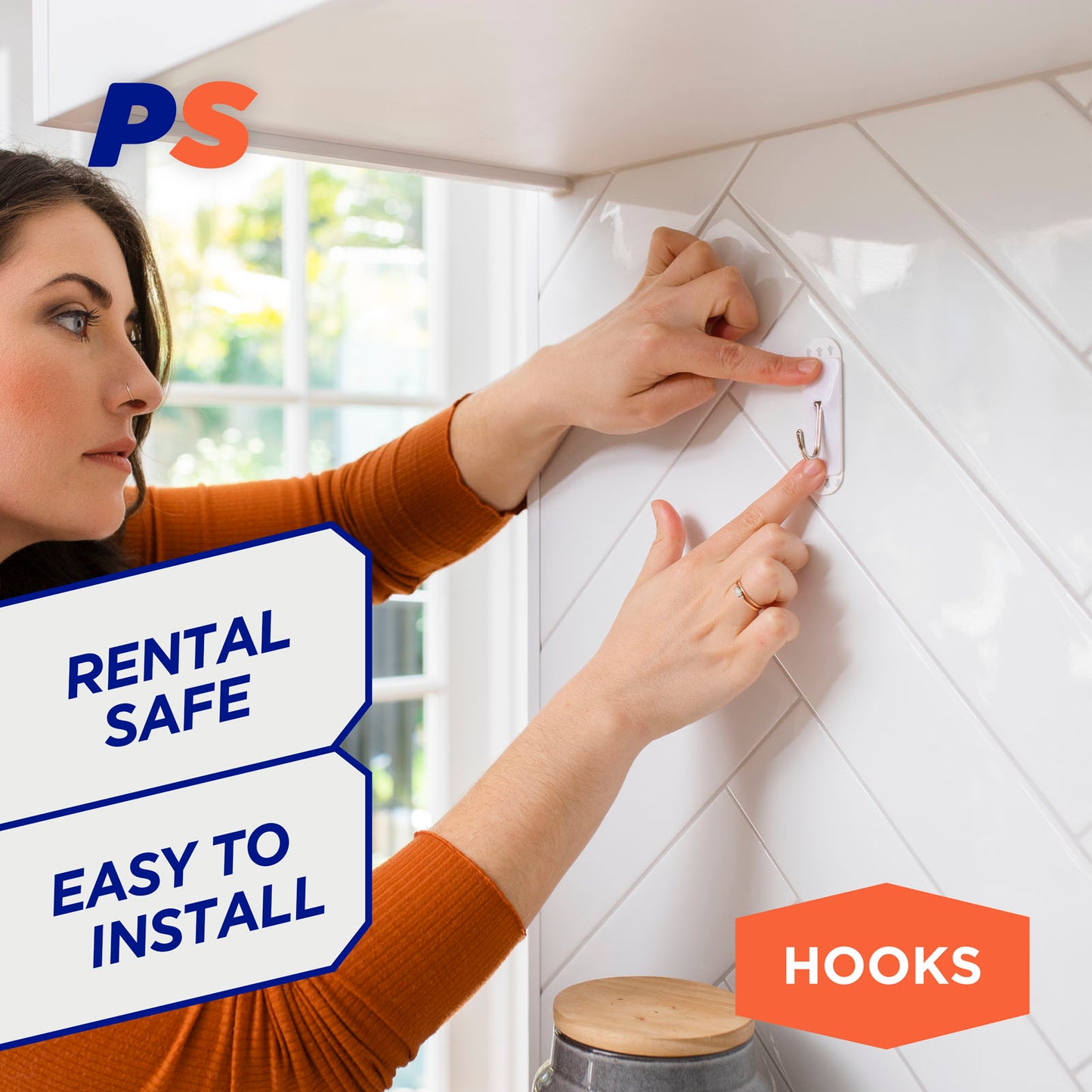Medium Kitchen Hooks - 4 Pack