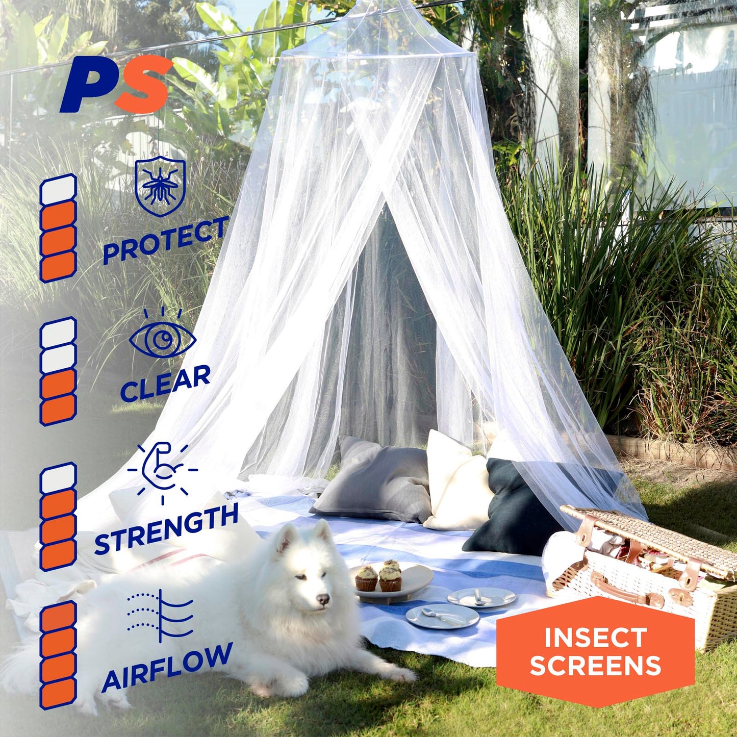 Large Mosquito Bed Net Kit