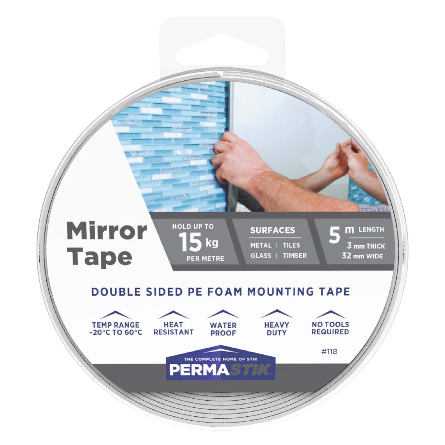 Mirror Mounting Tape - 16.4' x 0.94" Roll