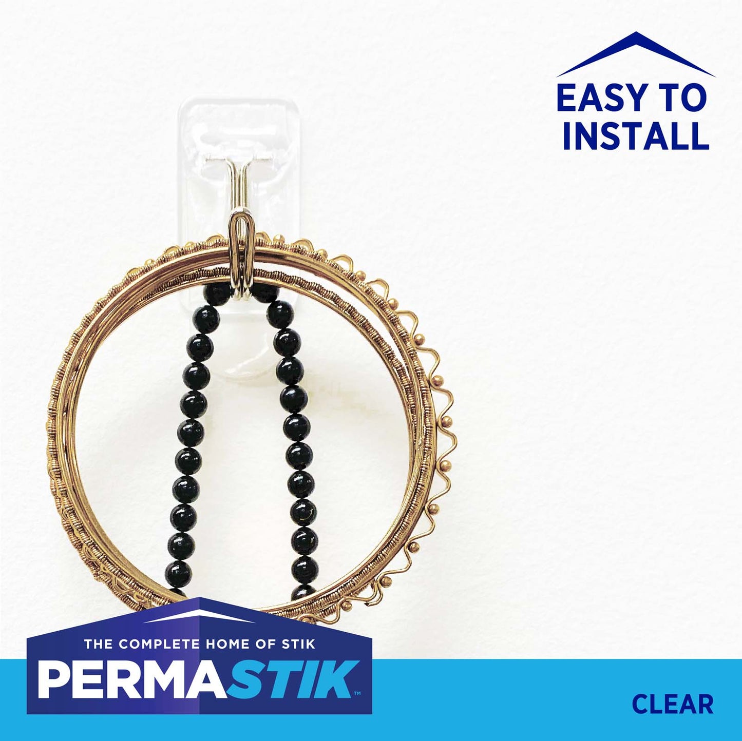 Small Clear Kitchen Hooks - 30 Pack