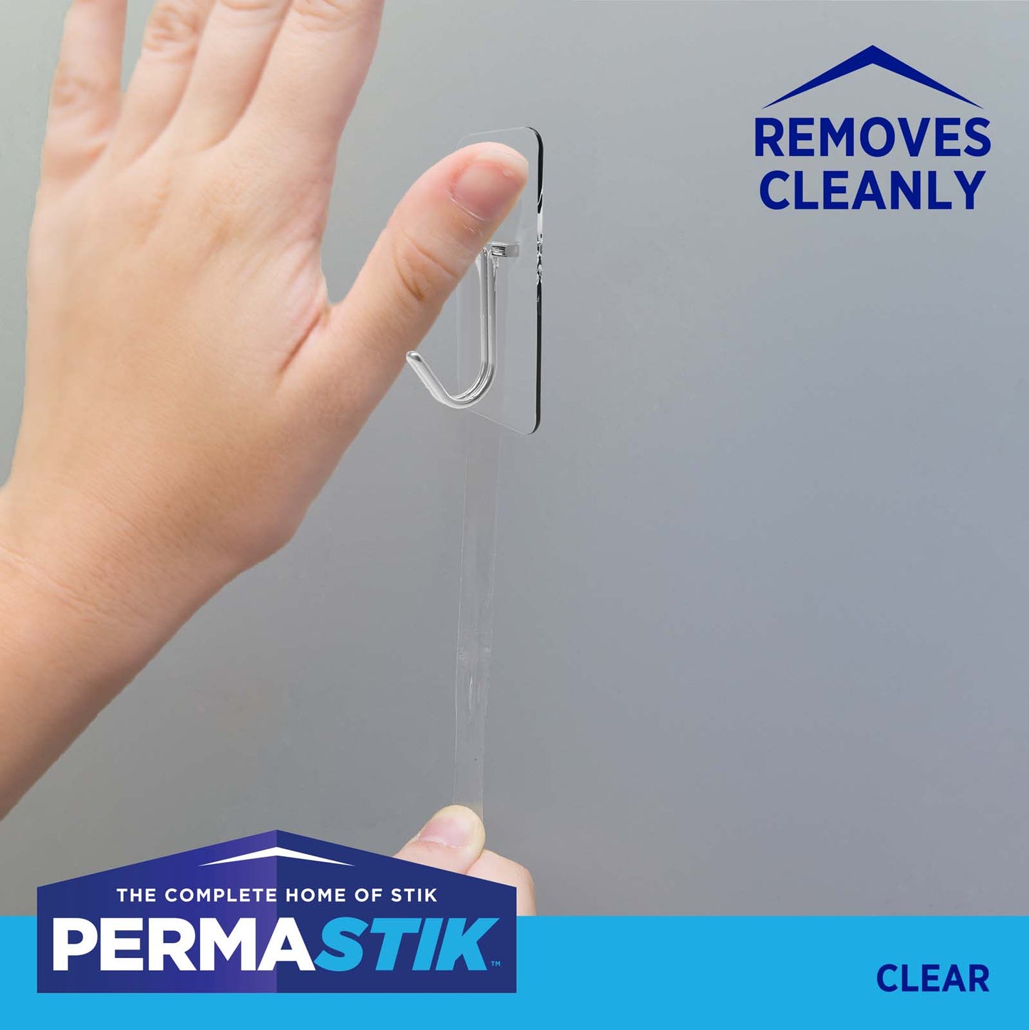 Small Clear Kitchen Hooks - 30 Pack