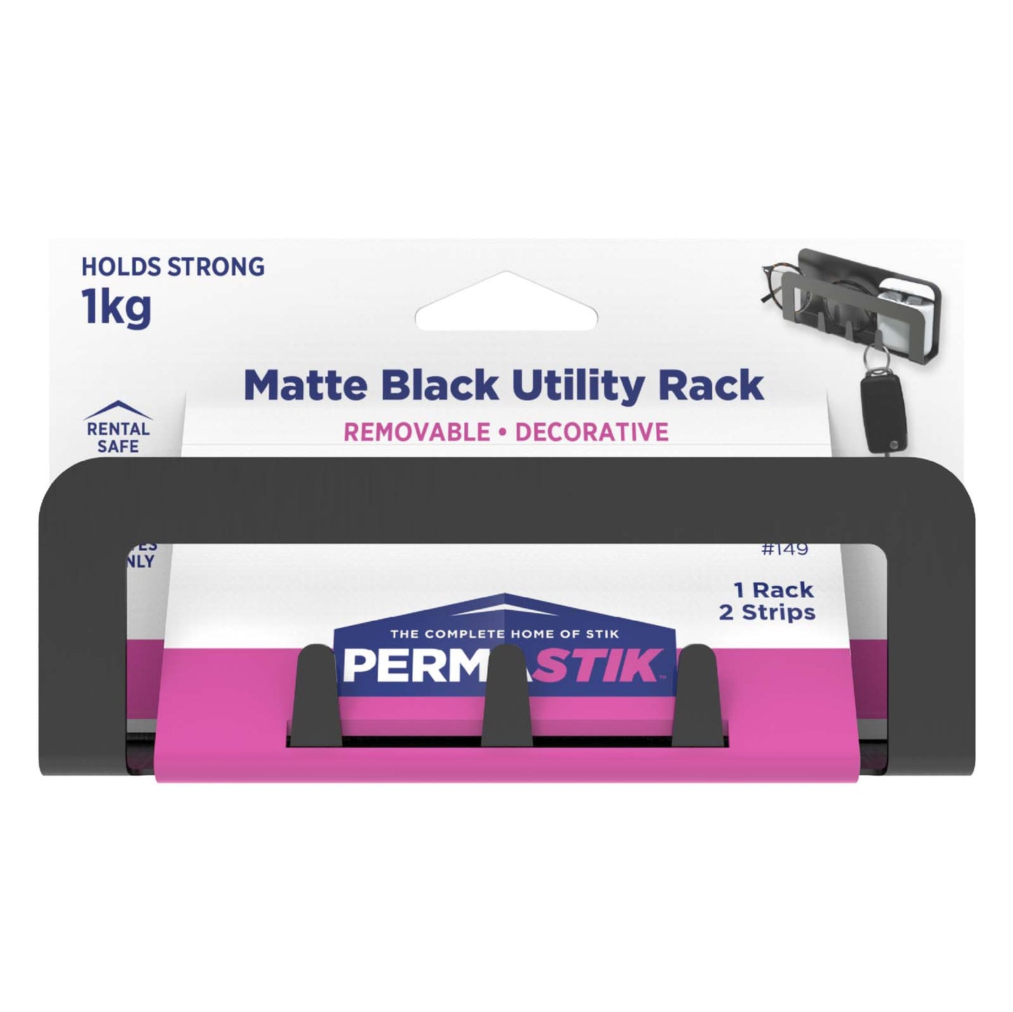 Matte Black Utility Rack