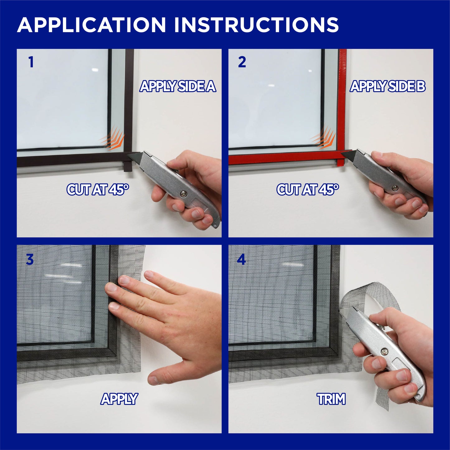 Insect Screen Fiberglass Mesh - 78" x 78"