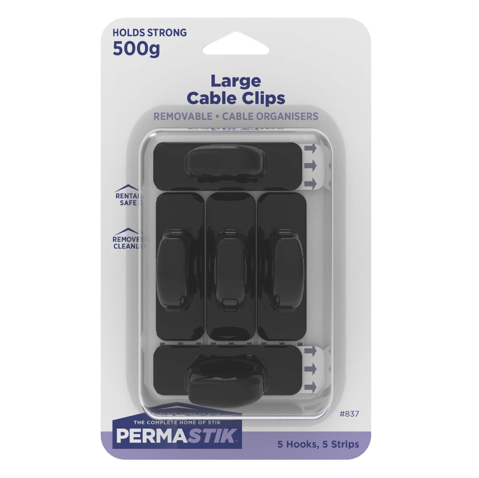 100pcs Clips Cable Negro Clips Cordón Clips Cable Ethernet - Temu