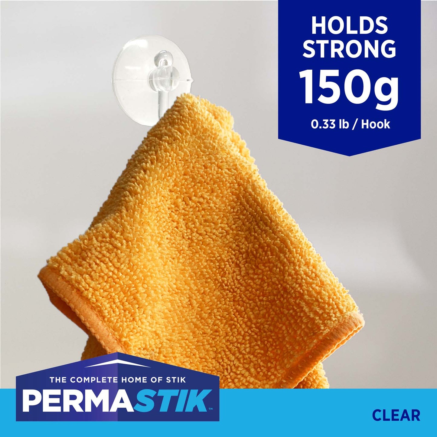 Small Clear Suction Hooks - 9 Pack