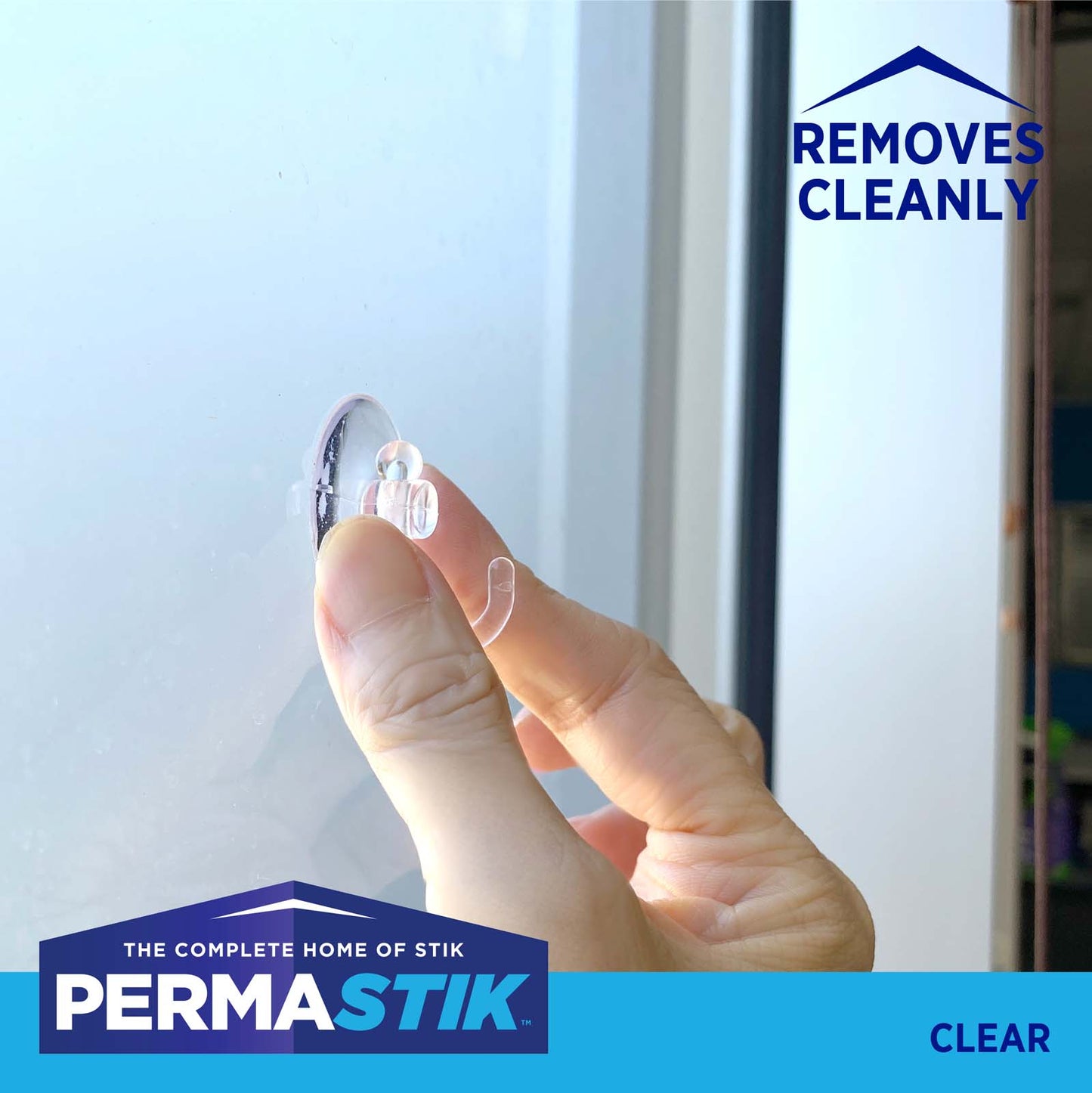 Small Clear Suction Hooks - 9 Pack