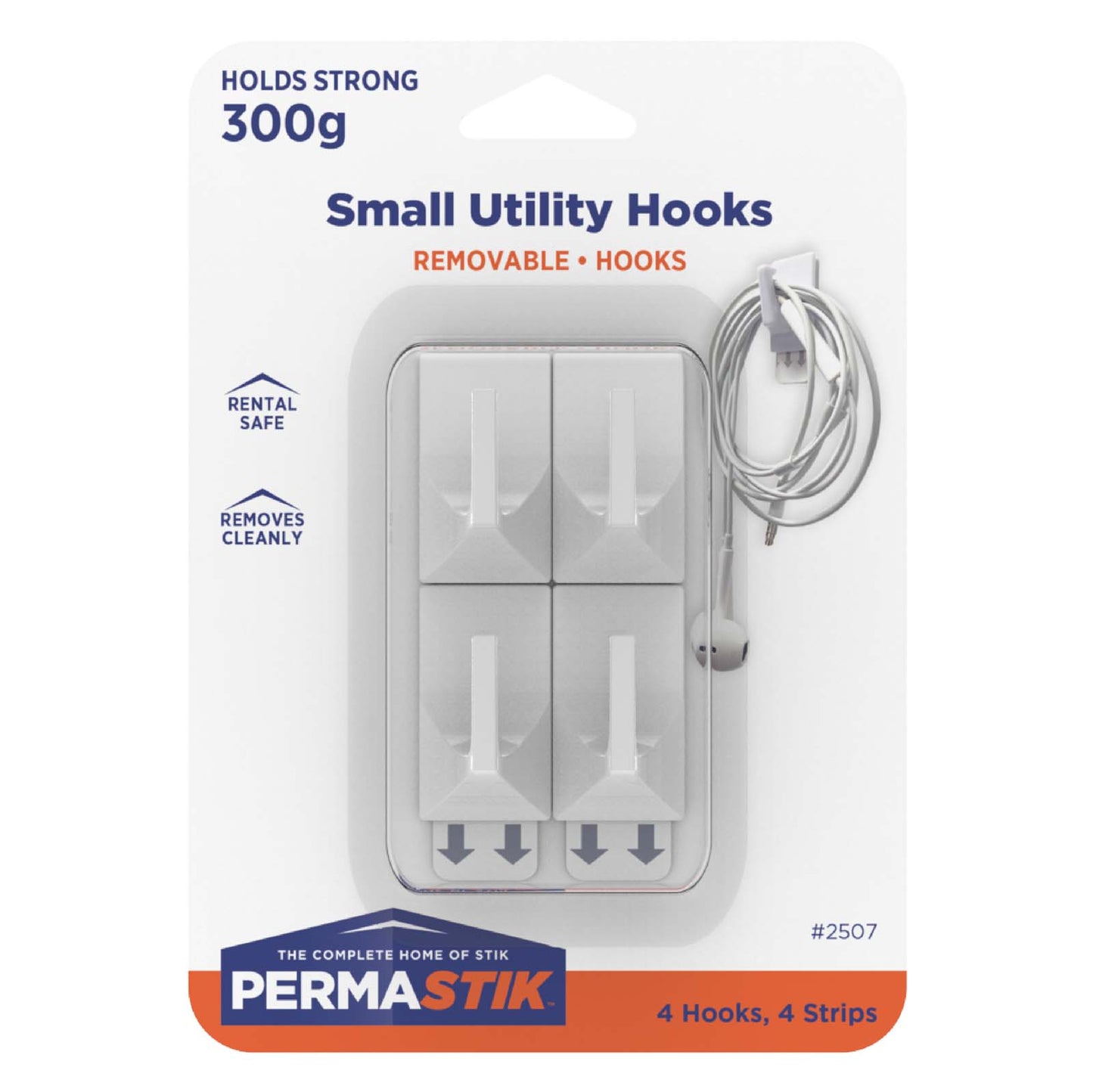 Small Utility Hooks - 4 Pack