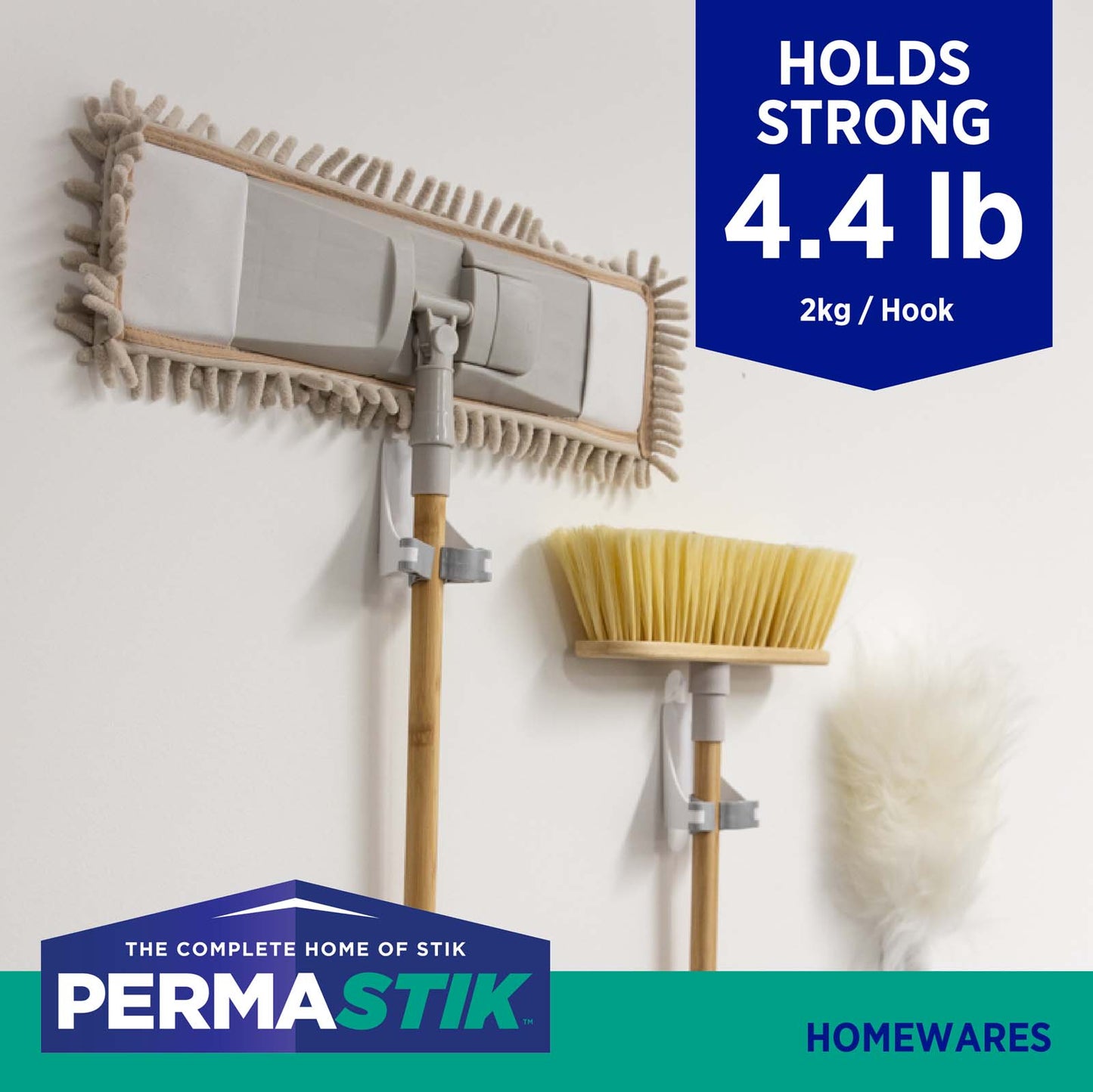 Bulk Pack Mop & Broom Gripper - 6 Pack