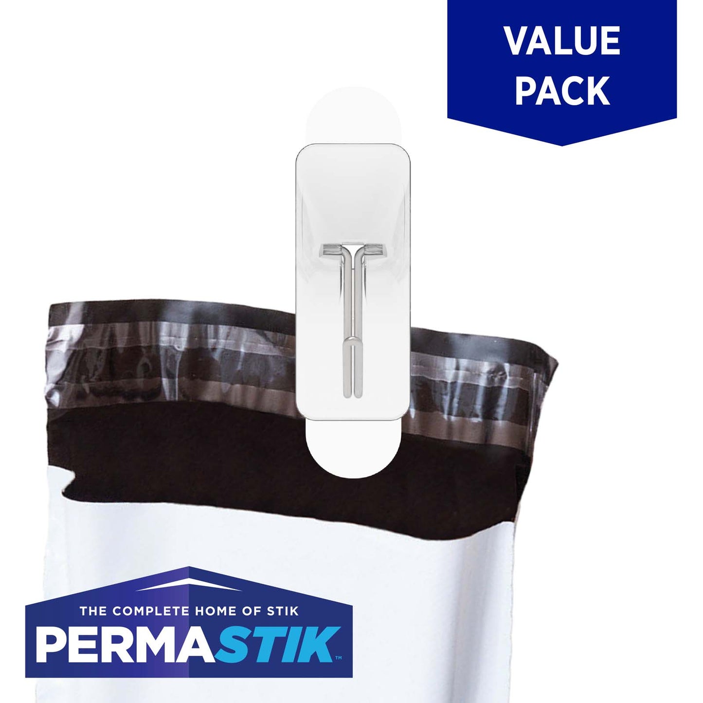 Bulk Pack Medium Clear Kitchen Hooks - 24 Pack