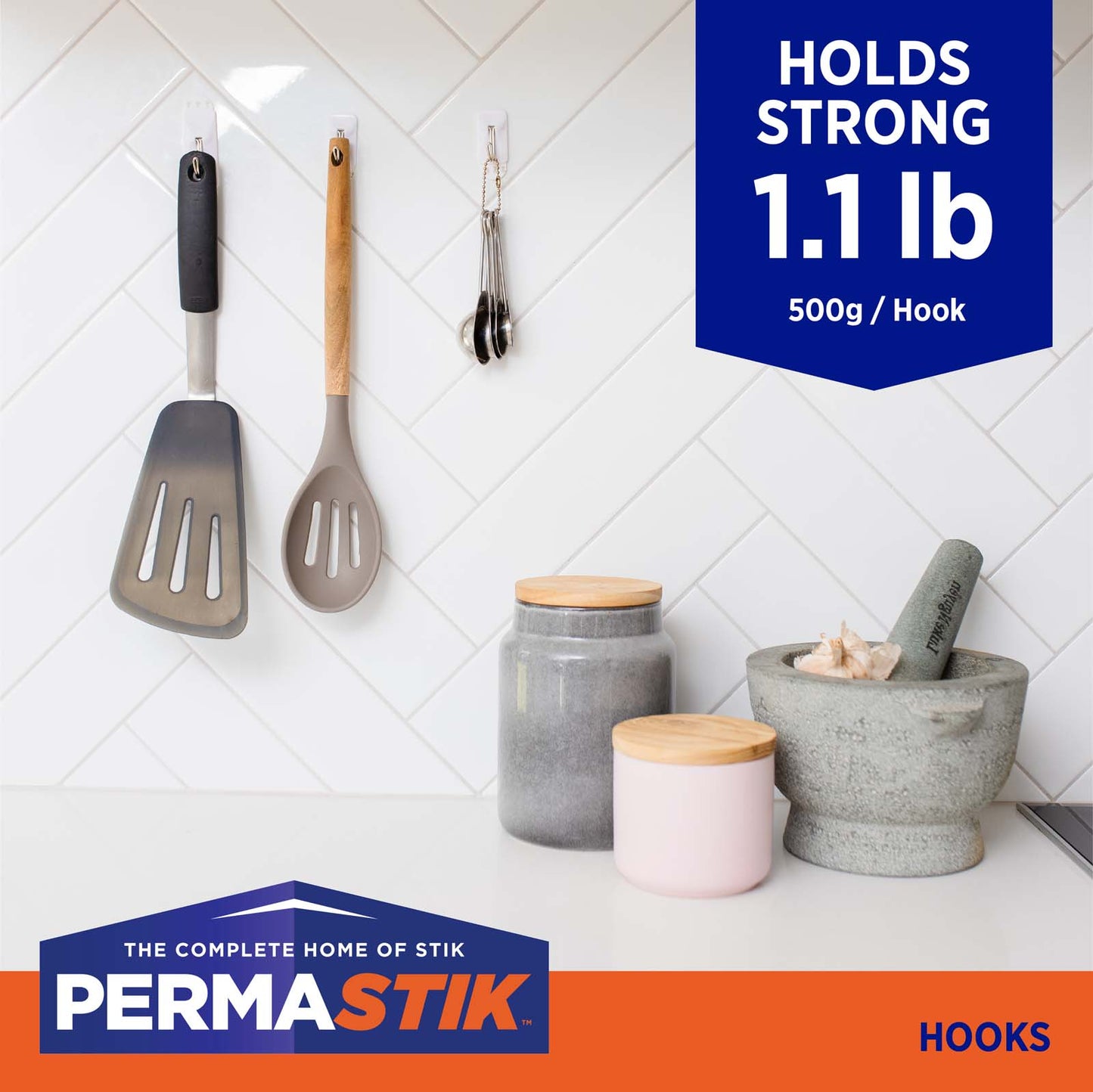 Bulk Pack Small Kitchen Hooks - 54 Pack