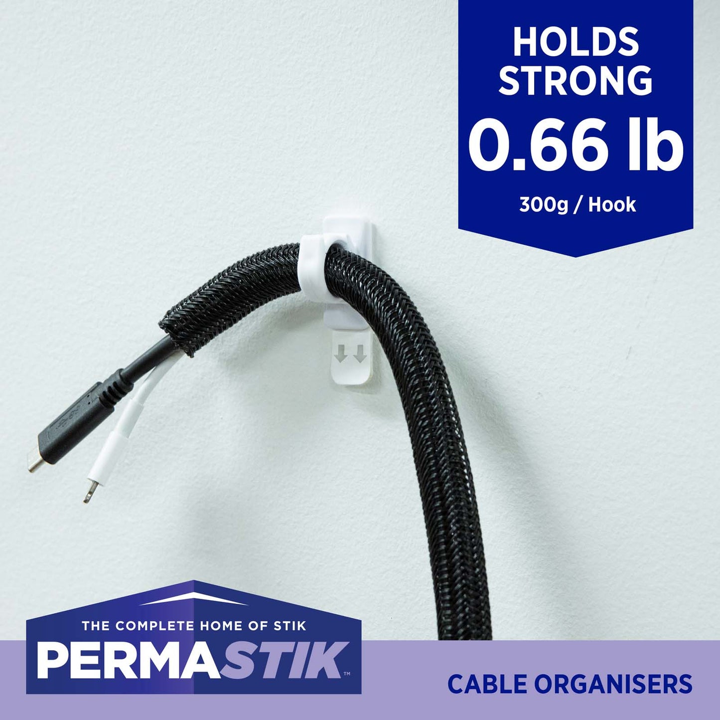 Bulk Pack Small Cable Clips - 72 Pack