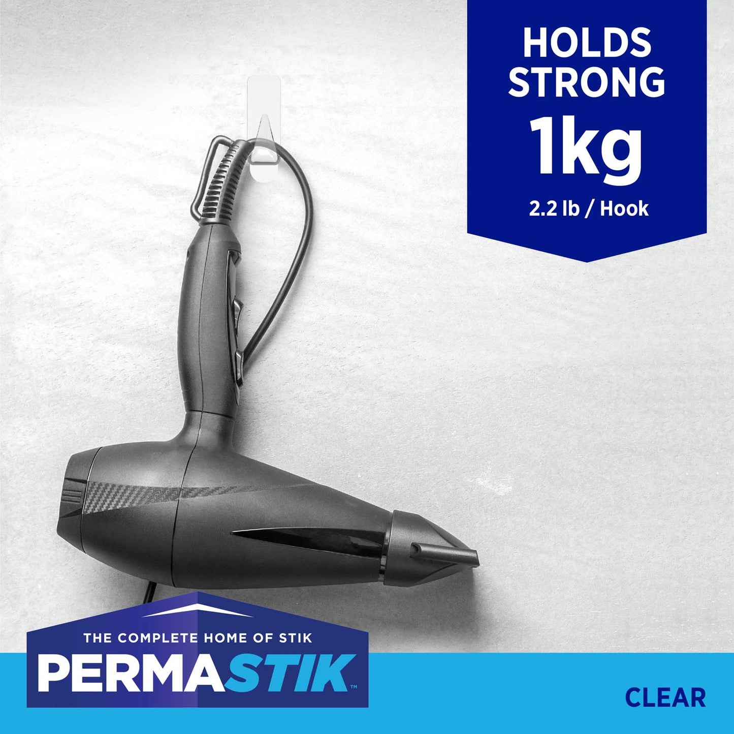 Large Clear Urban Hooks - 4 Pack