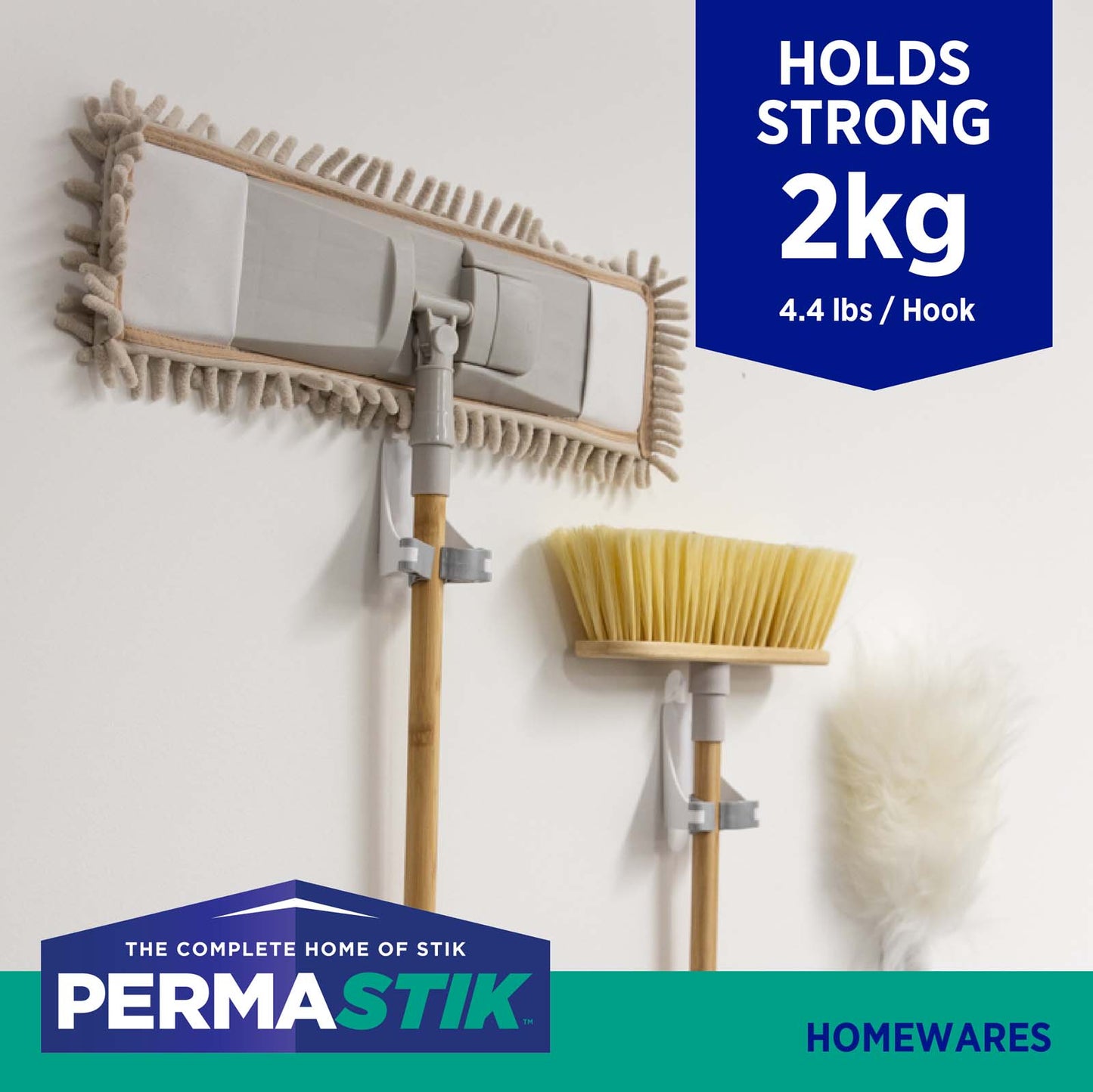 Mop & Broom Gripper - 2 Pack