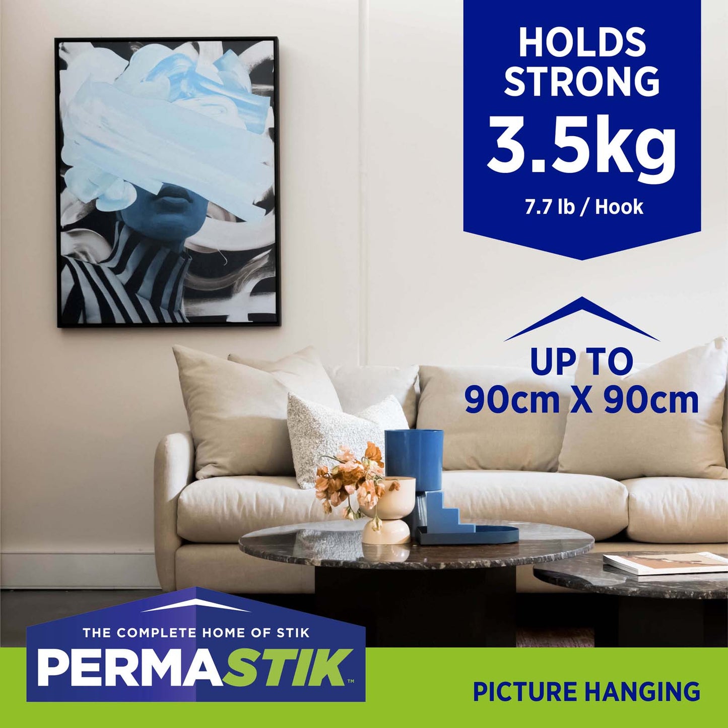 Extra Large Canvas Hangers - 2 Pack