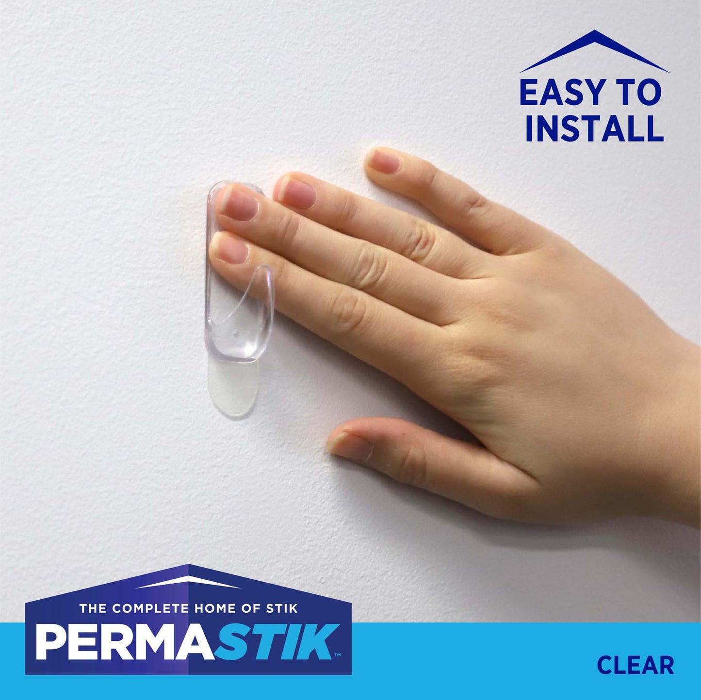 Medium Clear Urban Hooks - 6 Pack
