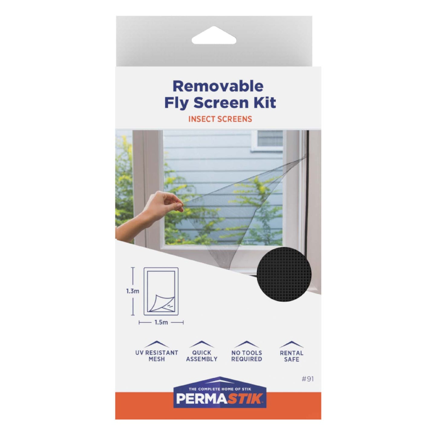 Removable Fly Screen Kit - 59" x 51"