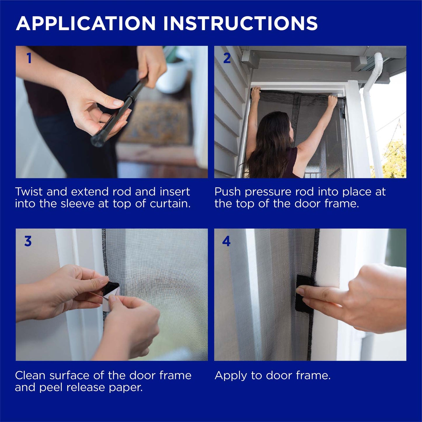 Pressure Mounted Door Curtain