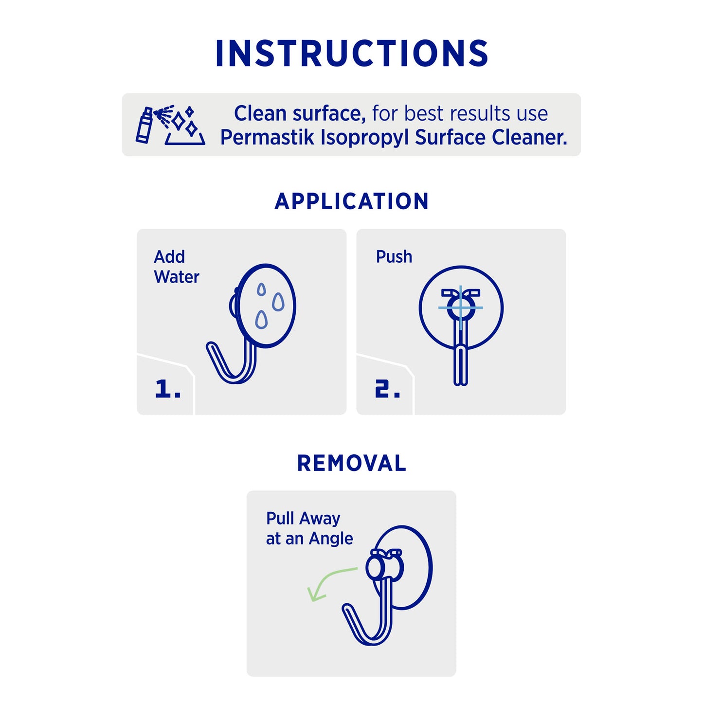 Medium Suction Hooks - 4 Pack