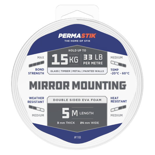 Mirror Mounting Tape - 16.4' x 0.94" Roll