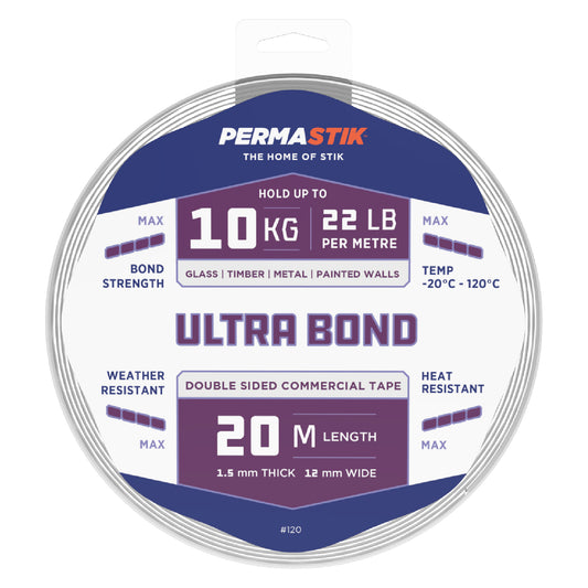 Ultra Bond Mounting Tape - 39.37' x 0.47" Roll