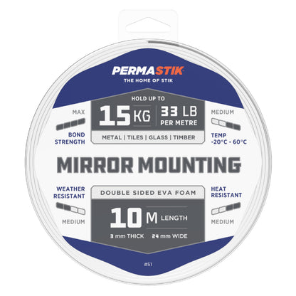 Mirror Mounting Tape - 32.8' x 0.94" Roll