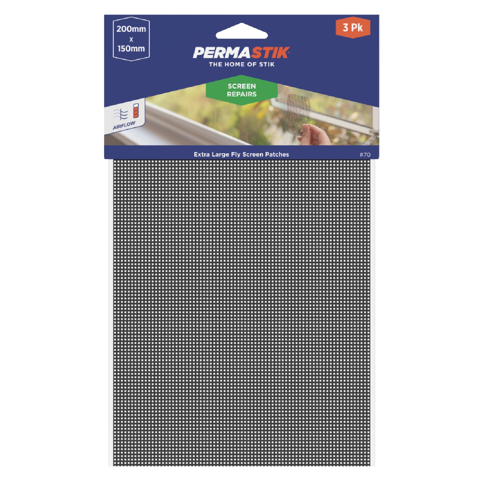 Screen Tacks Extra Large Adhesive Screen Patches - 3 Pack – Permastik