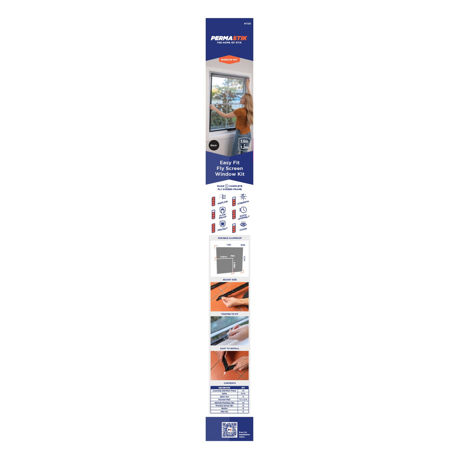 Easy Fit Fly Screen Window Kit – Permastik