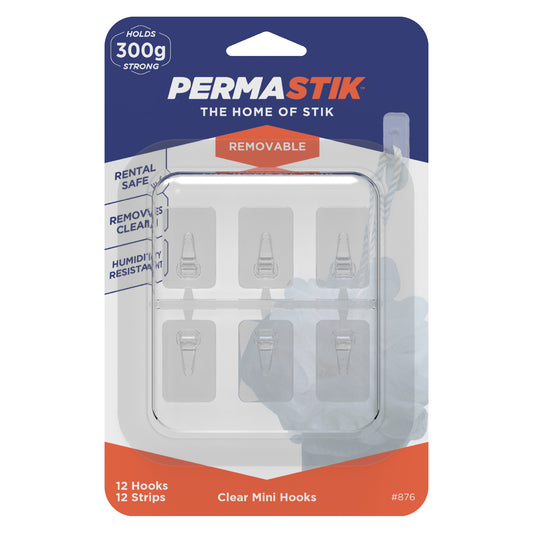 Clear Mini Clips - 12 Pack