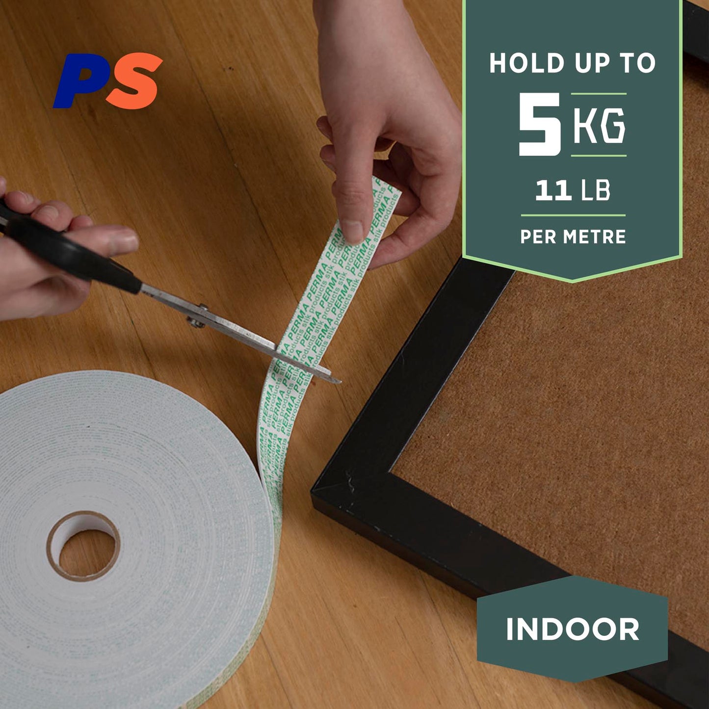 Indoor Mounting Tape - 65.6' x 0.47" Roll