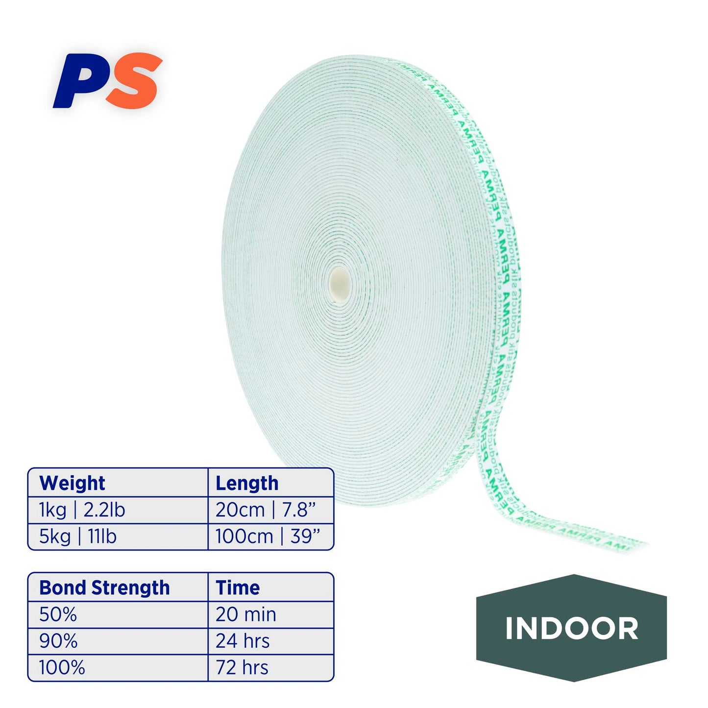 Indoor Mounting Tape - 65.6' x 0.47" Roll