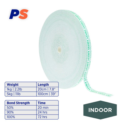 Indoor Mounting Tape - 65.6' x 0.47" Roll