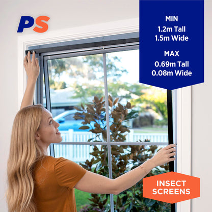 Easy Fit Fly Screen Window Kit