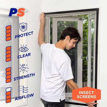 Easy Fit Fly Screen Window Kit