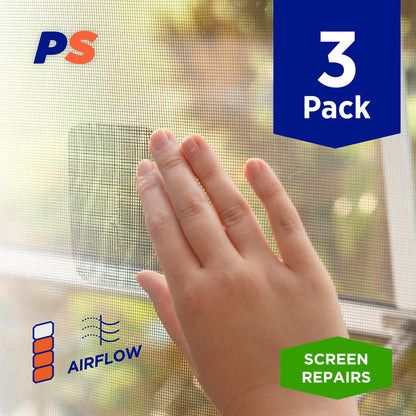 Extra Large Adhesive Screen Patches - 3 Pack