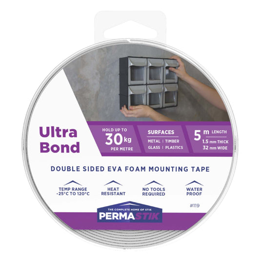 Ultra Bond Mounting Tape - 16.4' x 0.2" Roll