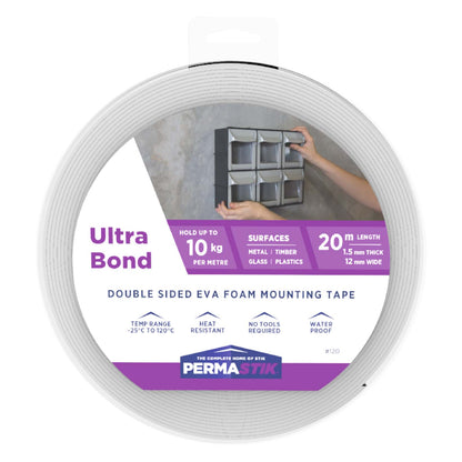 Ultra Bond Mounting Tape - 39.37' x 0.47" Roll