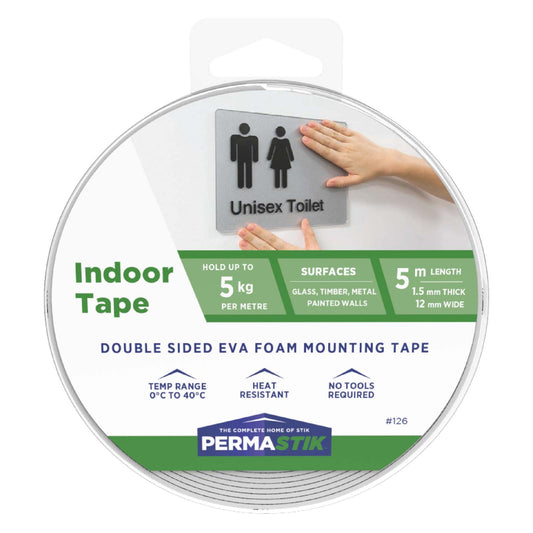 Indoor Mounting Tape - 16.4' x 0.47" Roll