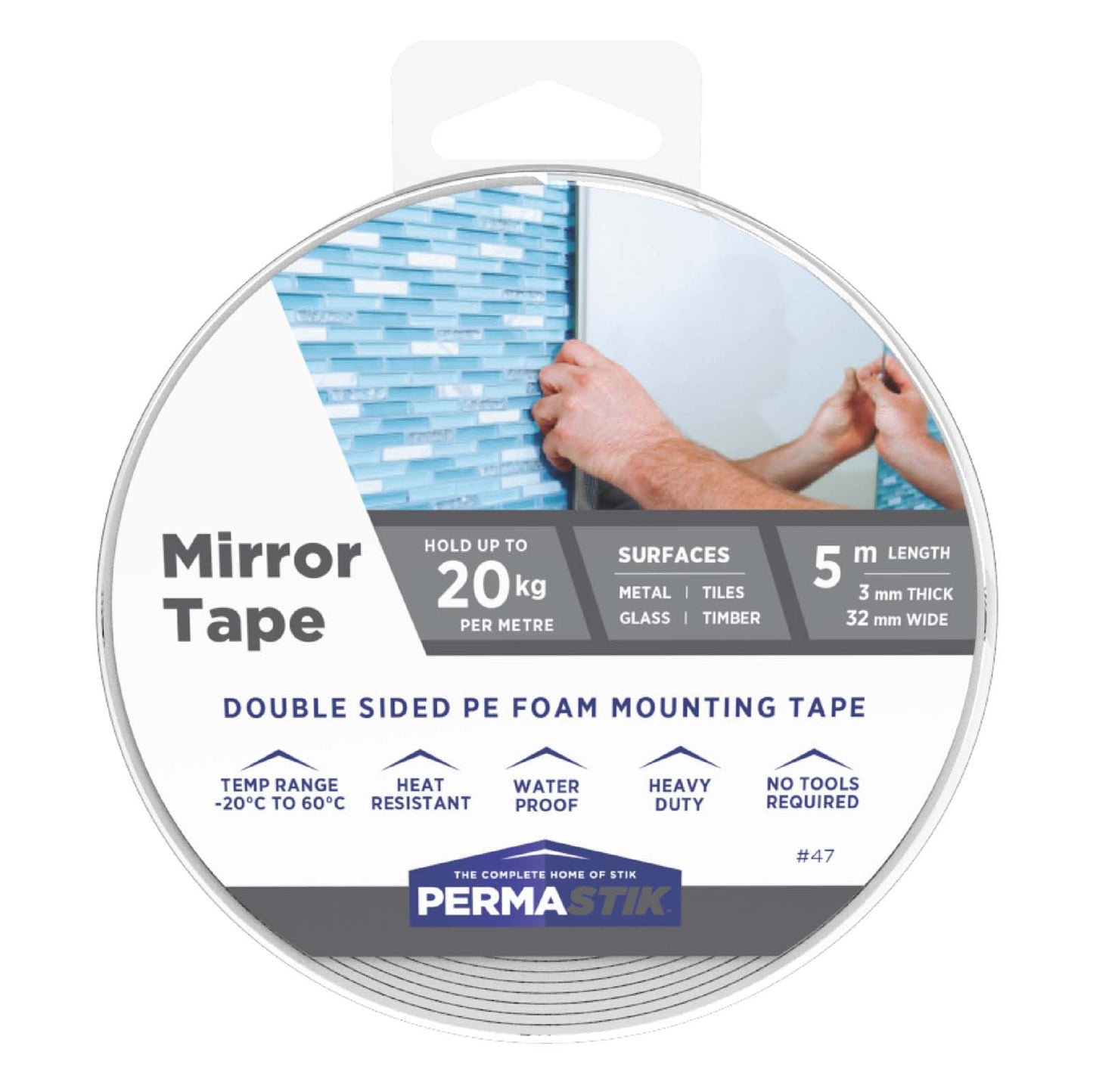 Mirror Mounting Tape - 16.4' x 0.94" Roll