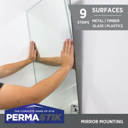 Mirror Mounting Strips - 9 Pack